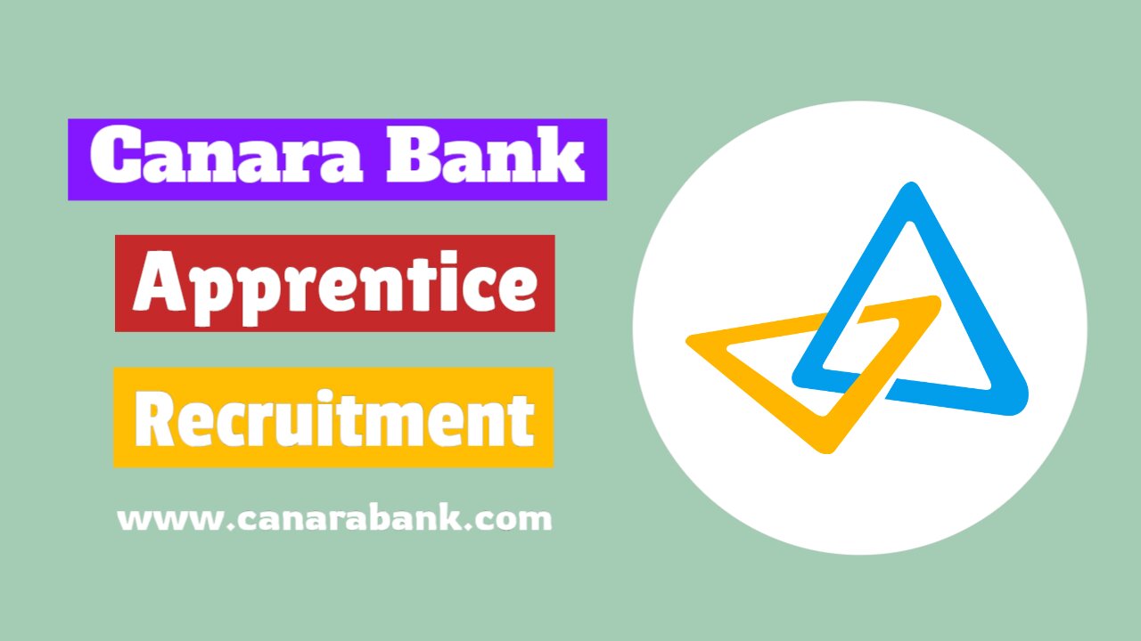 Canara Bank Apprentice Recruitment online form 2024