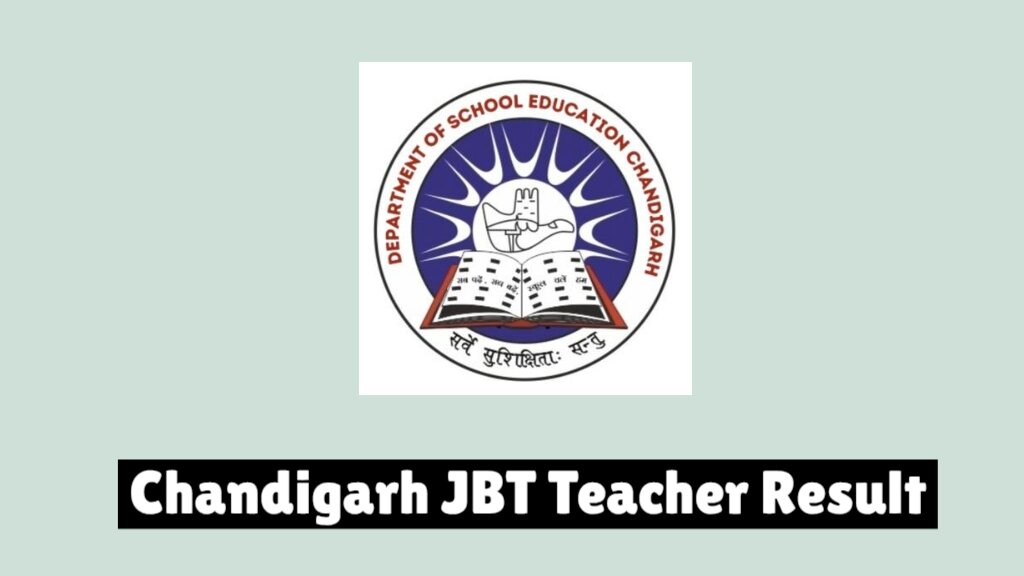 Chandigarh JBT Teacher Result 2024