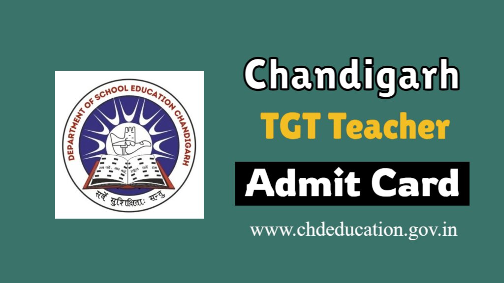 Chandigarh TGT Teacher Admit Card 2024