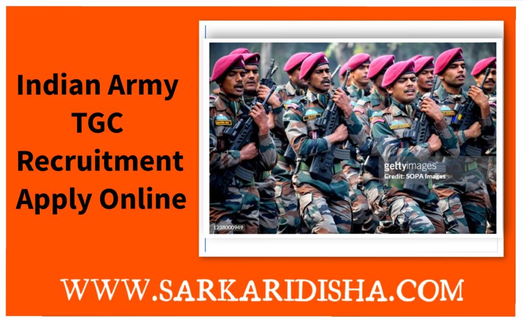 Indian Army TGC 140 Online Form 2024 [30 Post]