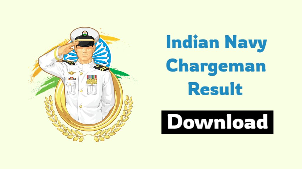 Indian Navy Chargeman Result 2024