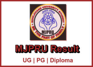 MJPRU Result 2024 OUT UG/ PG 1st, 2nd, 3rd Semester By Name