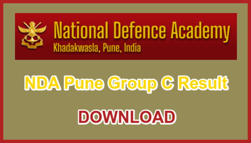 NDA Pune Group C Result 2024
