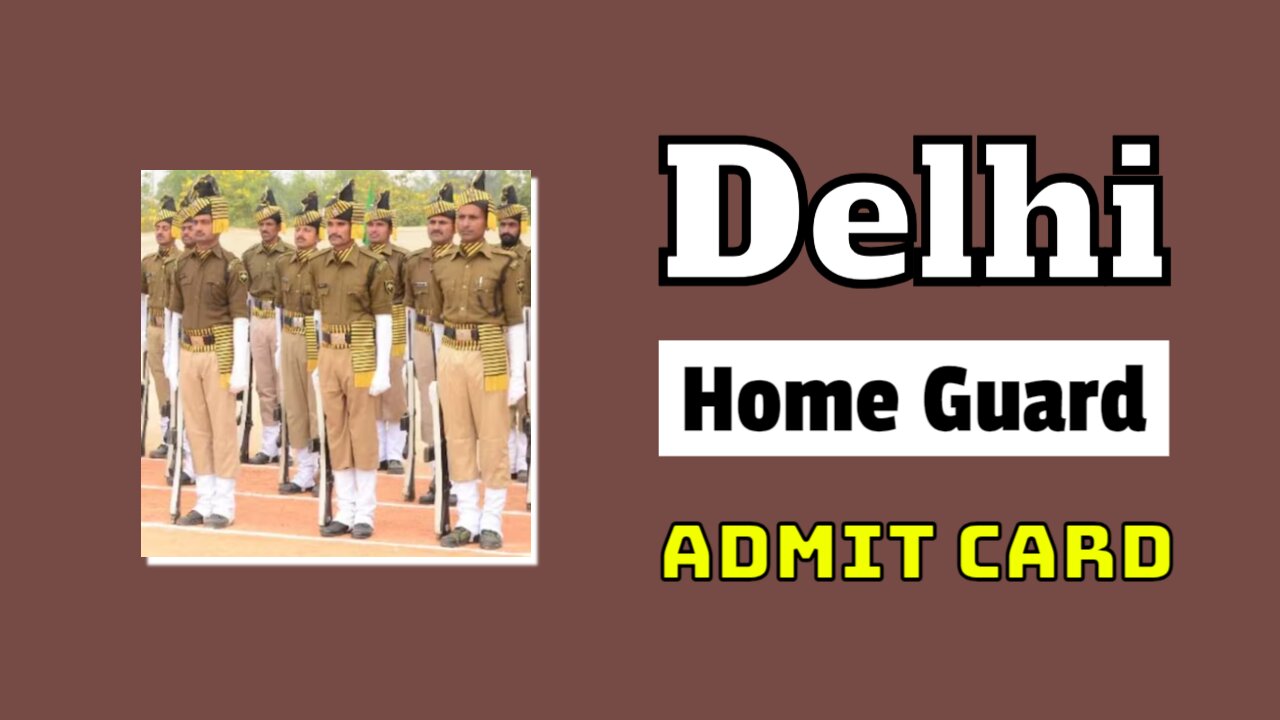 delhi home guard cbt admit card 2024