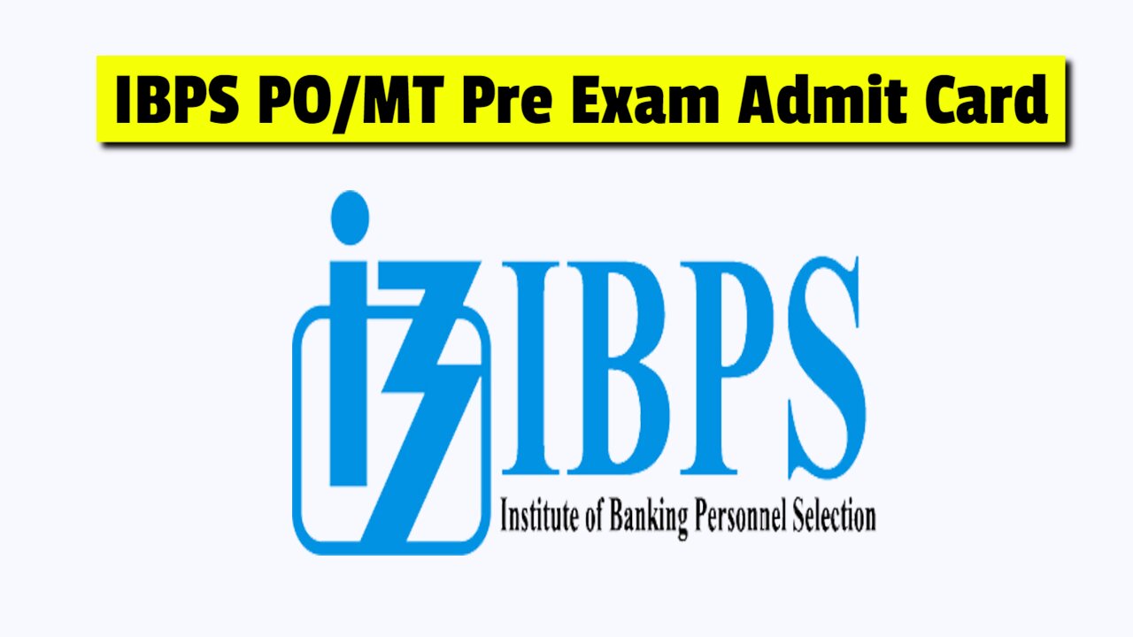 ibps po pre admit card 2024