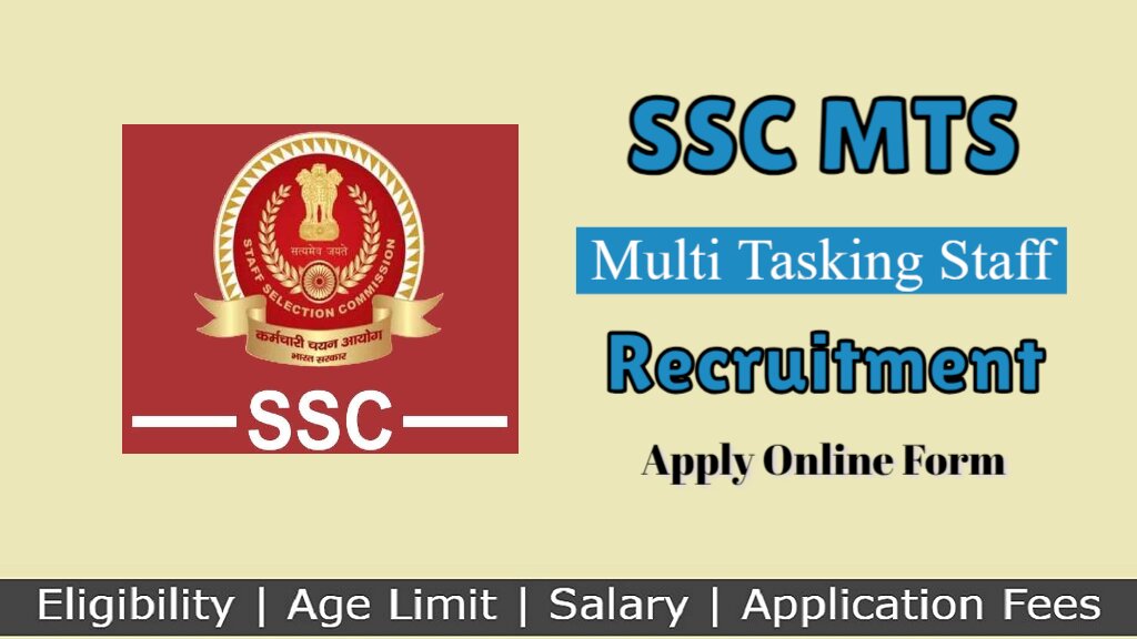 ssc mts online form 2024 Recruitment
